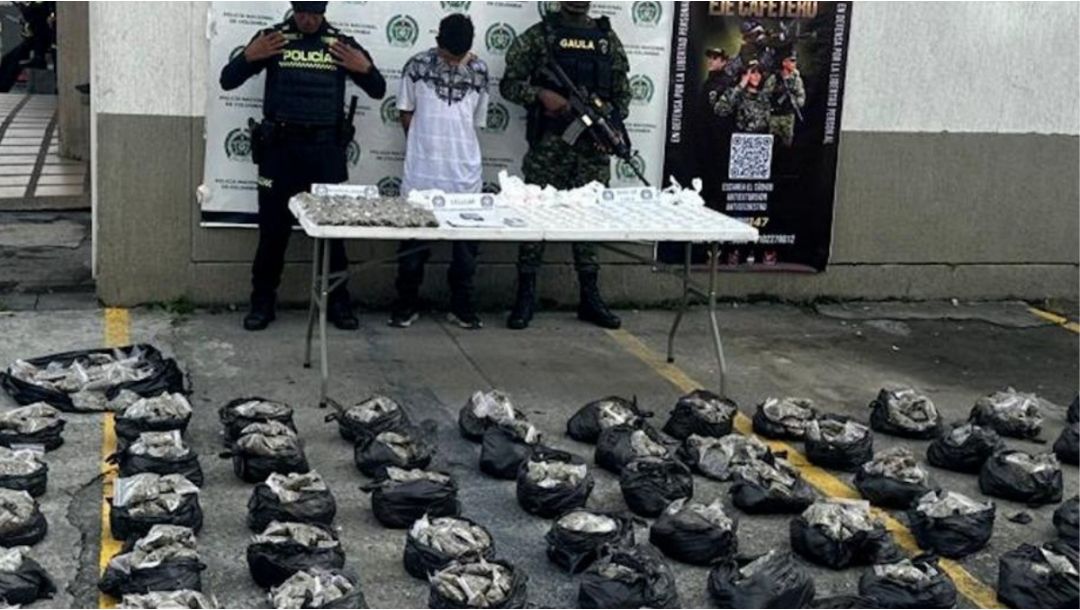Imagen de Capturan a alias “Tuto” con 76 kilos de marihuana en Dosquebradas