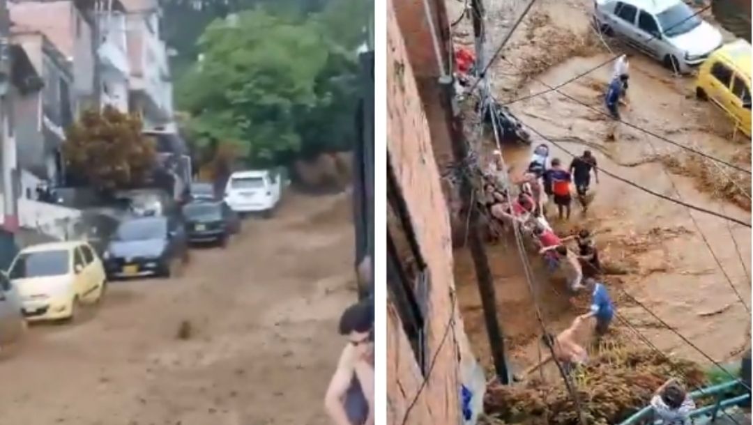 Imagen de Fuertes lluvias en Medellín provocan inundaciones y vías colapsadas